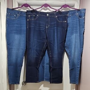 3 Pair Plus 22W Skinny Jeans